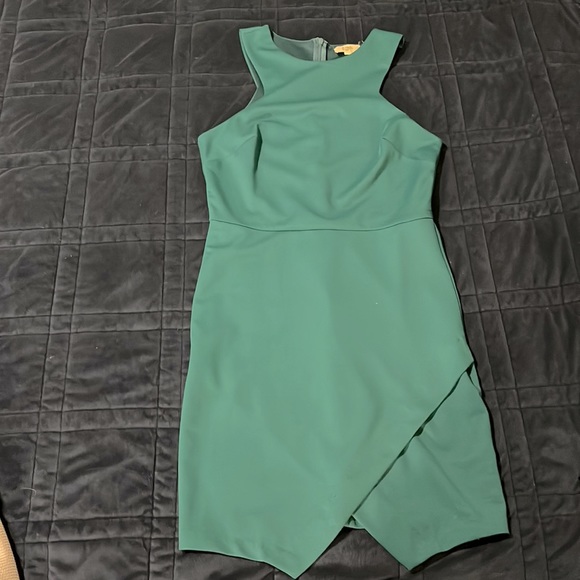 Turquoise cocktail dress - Picture 3 of 6